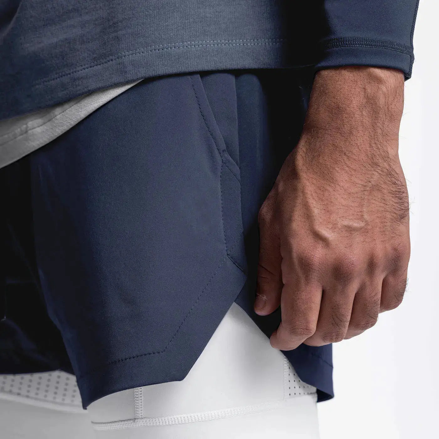 2025 NEW men's sports shorts 2 in 1 Running shorts men's double layer breathable fitness bodybuilding training Jogging Shorts Nyvora
