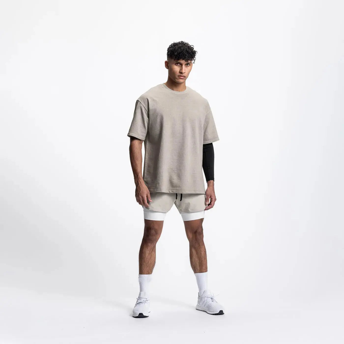2025 NEW men's sports shorts 2 in 1 Running shorts men's double layer breathable fitness bodybuilding training Jogging Shorts Nyvora