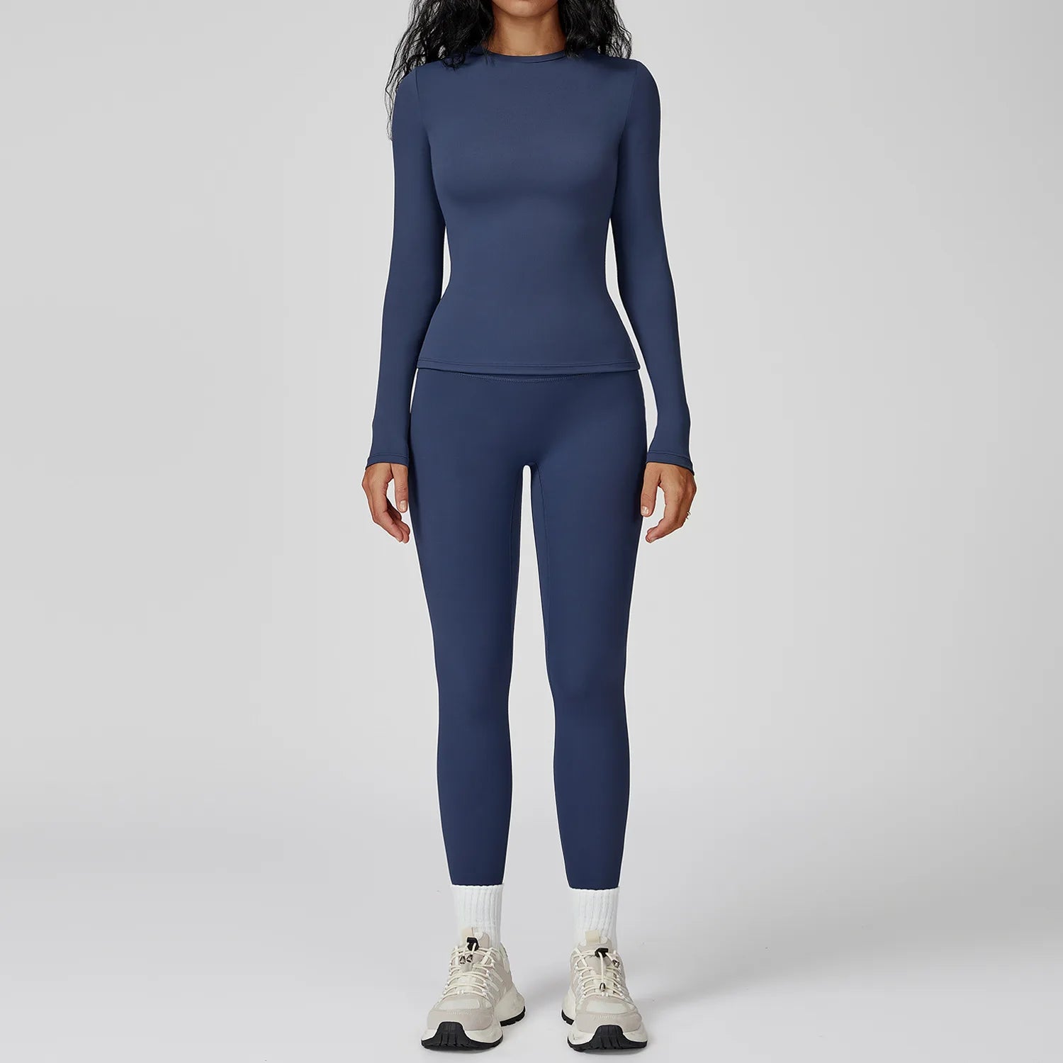 Yoga Set 2PCS Sportswear Sports Suits Women Tracksuits Gym Clothes Workout Legging Fitness Bra Crop Top Long Sleeve Sports Suit Nyvora