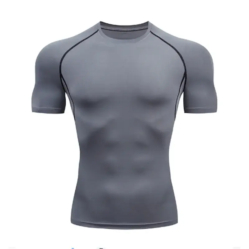 Men's running compression t-shirt fitness apparel