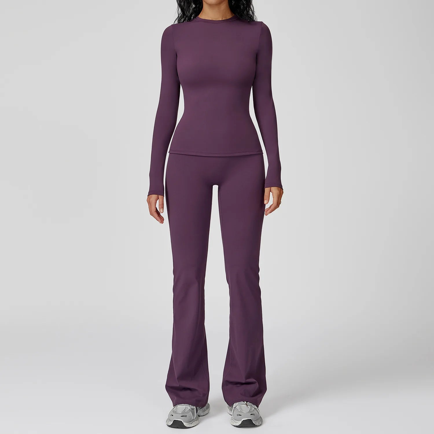 Yoga Set 2PCS Sportswear Sports Suits Women Tracksuits Gym Clothes Workout Legging Fitness Bra Crop Top Long Sleeve Sports Suit Nyvora