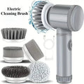 Electric Spin Scrubber, Bathroom Cordless Cleaning Brush Power Scrubber with 5 Replaceable Brush Heads, Electric Cleaning Brush Nyvora