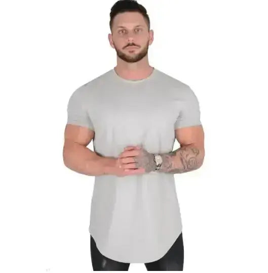 Muscle Fitness T-shirt Summer Men's Athleisure Workout short sleeve T-shirt High Quality cotton Men T-shirt Gym Sport Shirt Tops Nyvora