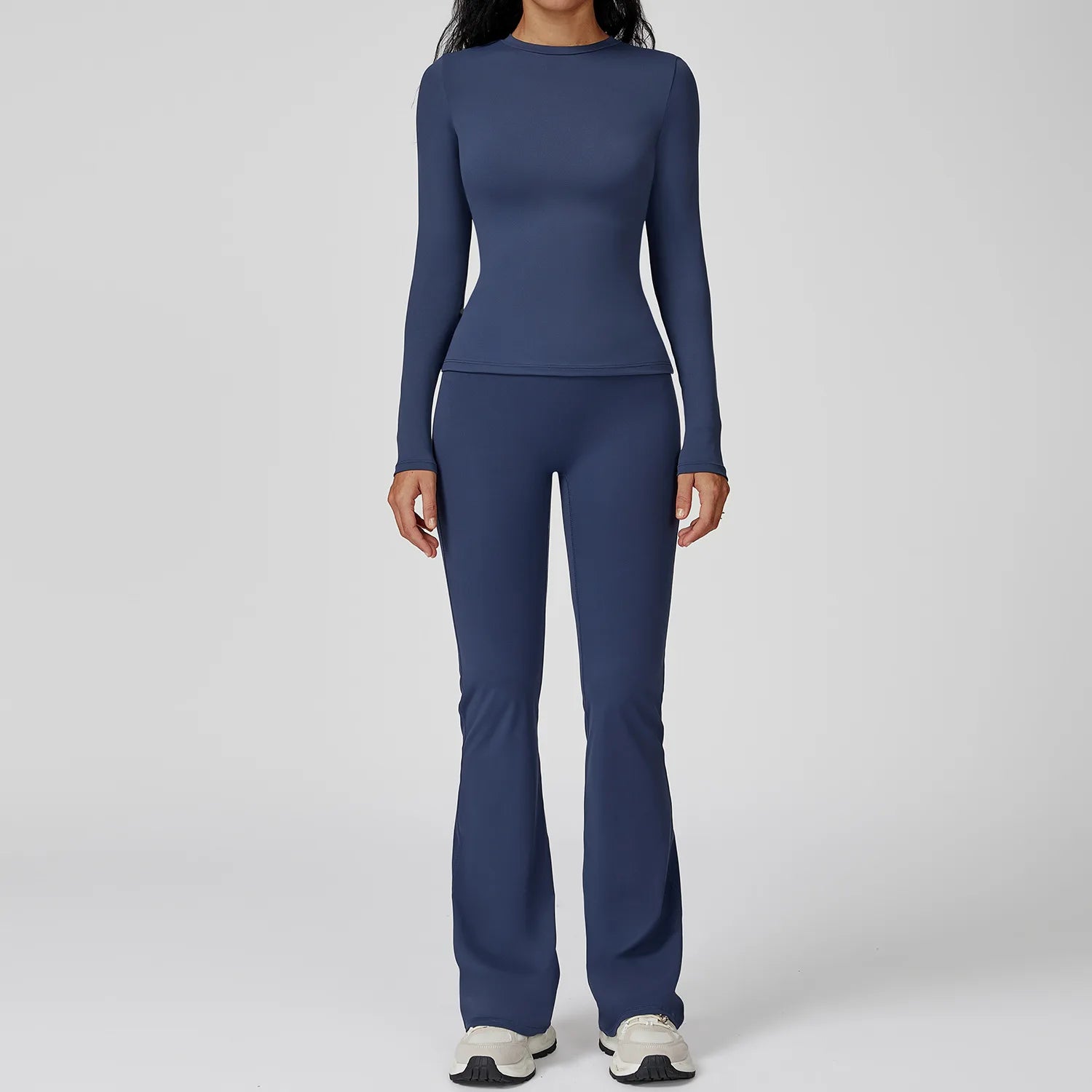 Yoga Set 2PCS Sportswear Sports Suits Women Tracksuits Gym Clothes Workout Legging Fitness Bra Crop Top Long Sleeve Sports Suit Nyvora