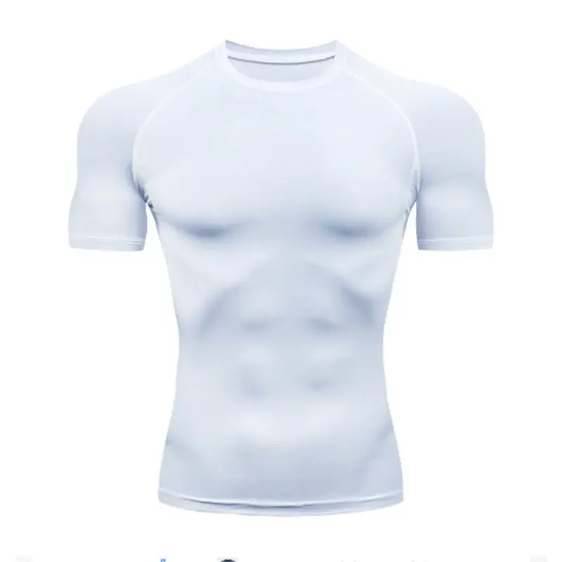 Men's running compression t-shirt fitness apparel