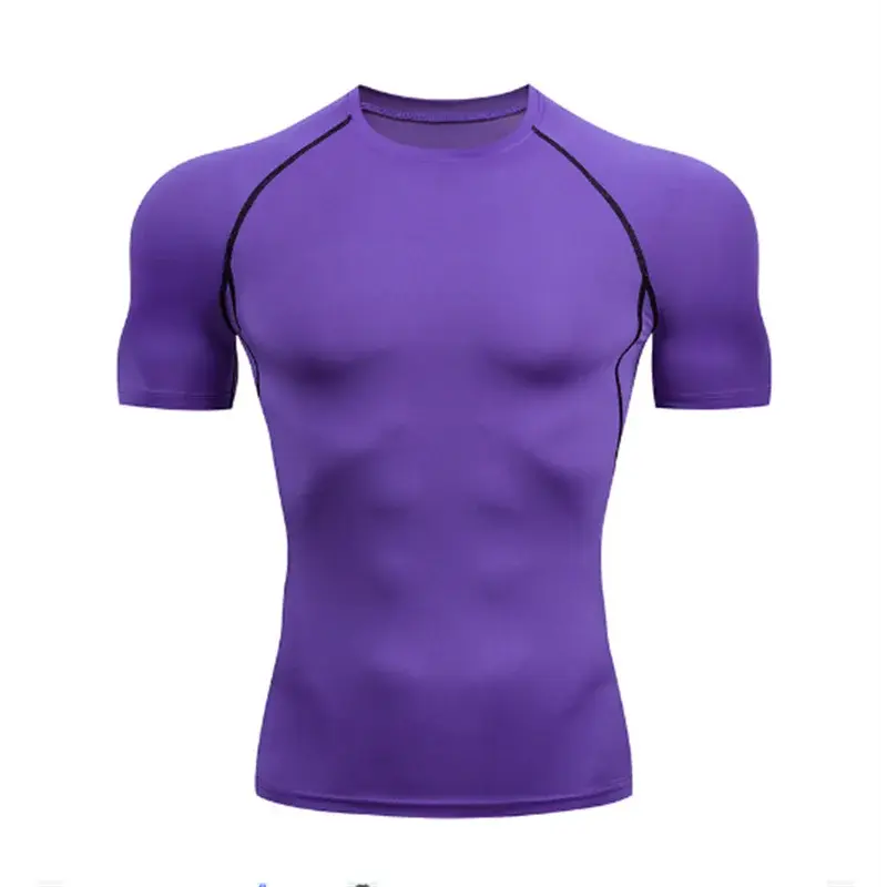 Men's running compression t-shirt fitness apparel