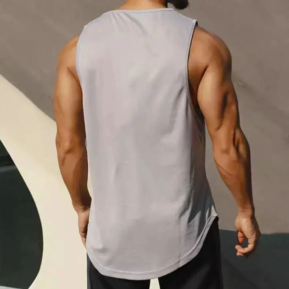 Summer Marathon Quick Dry Sports Tank Top Men's Sleeveless Tank Top Running Training Basketball Loose Fit Tank Top Nyvora