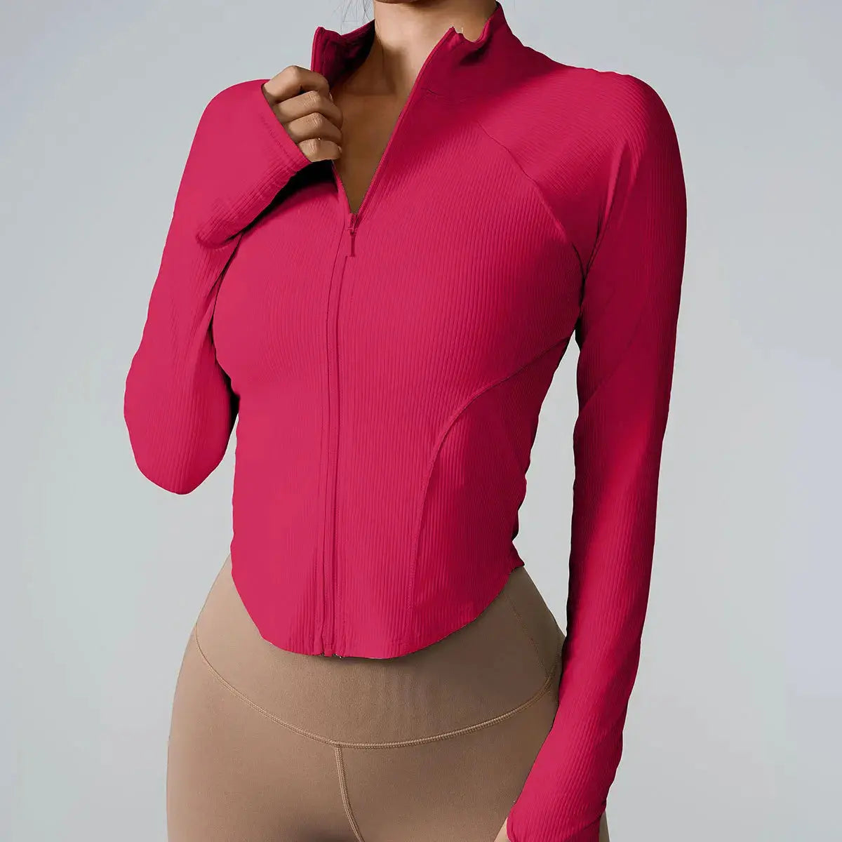 Women's long sleeve sports jacket activewear