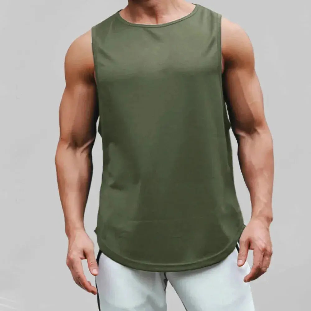 Summer Marathon Quick Dry Sports Tank Top Men's Sleeveless Tank Top Running Training Basketball Loose Fit Tank Top Nyvora