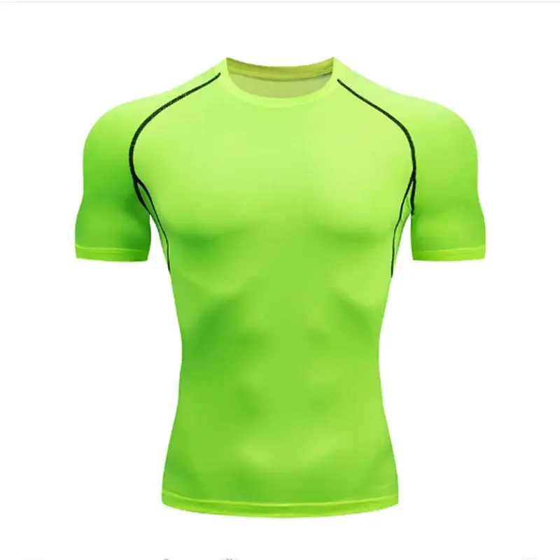 Men's running compression t-shirt fitness apparel