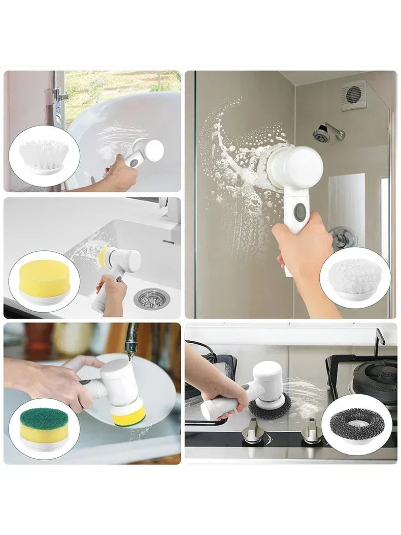 Multi functional household universal kitchen electric brush cleaning tool wireless electric cleaning brush automatic