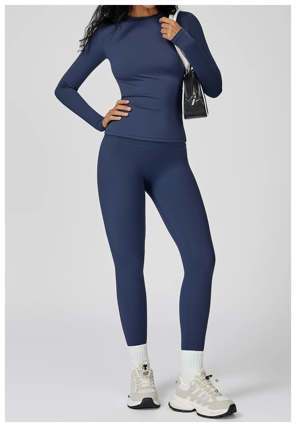 Yoga Set 2PCS Sportswear Sports Suits Women Tracksuits Gym Clothes Workout Legging Fitness Bra Crop Top Long Sleeve Sports Suit Nyvora