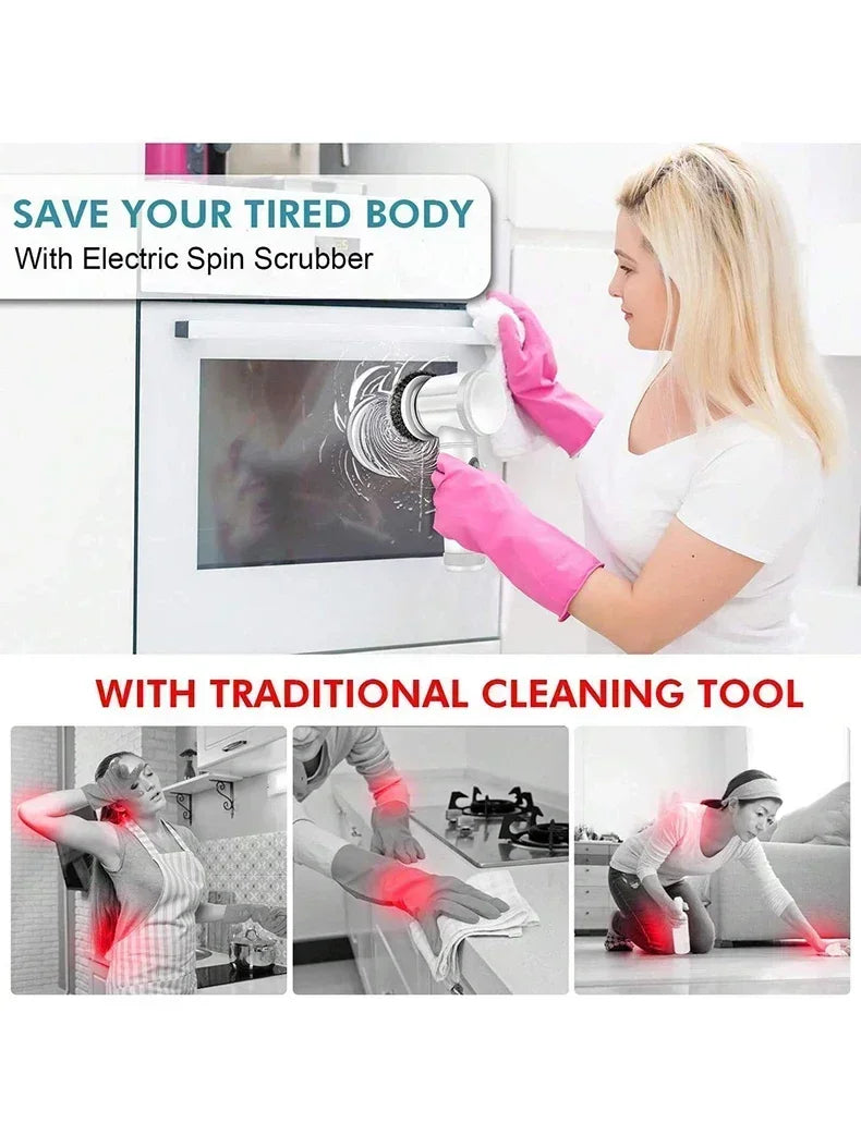 Multi functional household universal kitchen electric brush cleaning tool wireless electric cleaning brush automatic