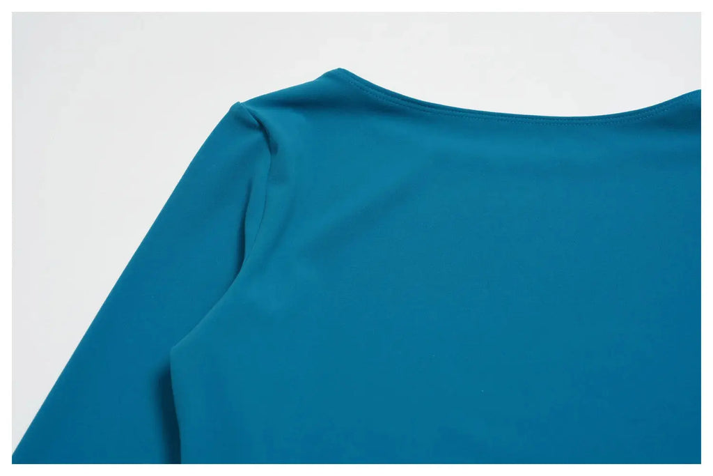 Women's long sleeve yoga t-shirt front view