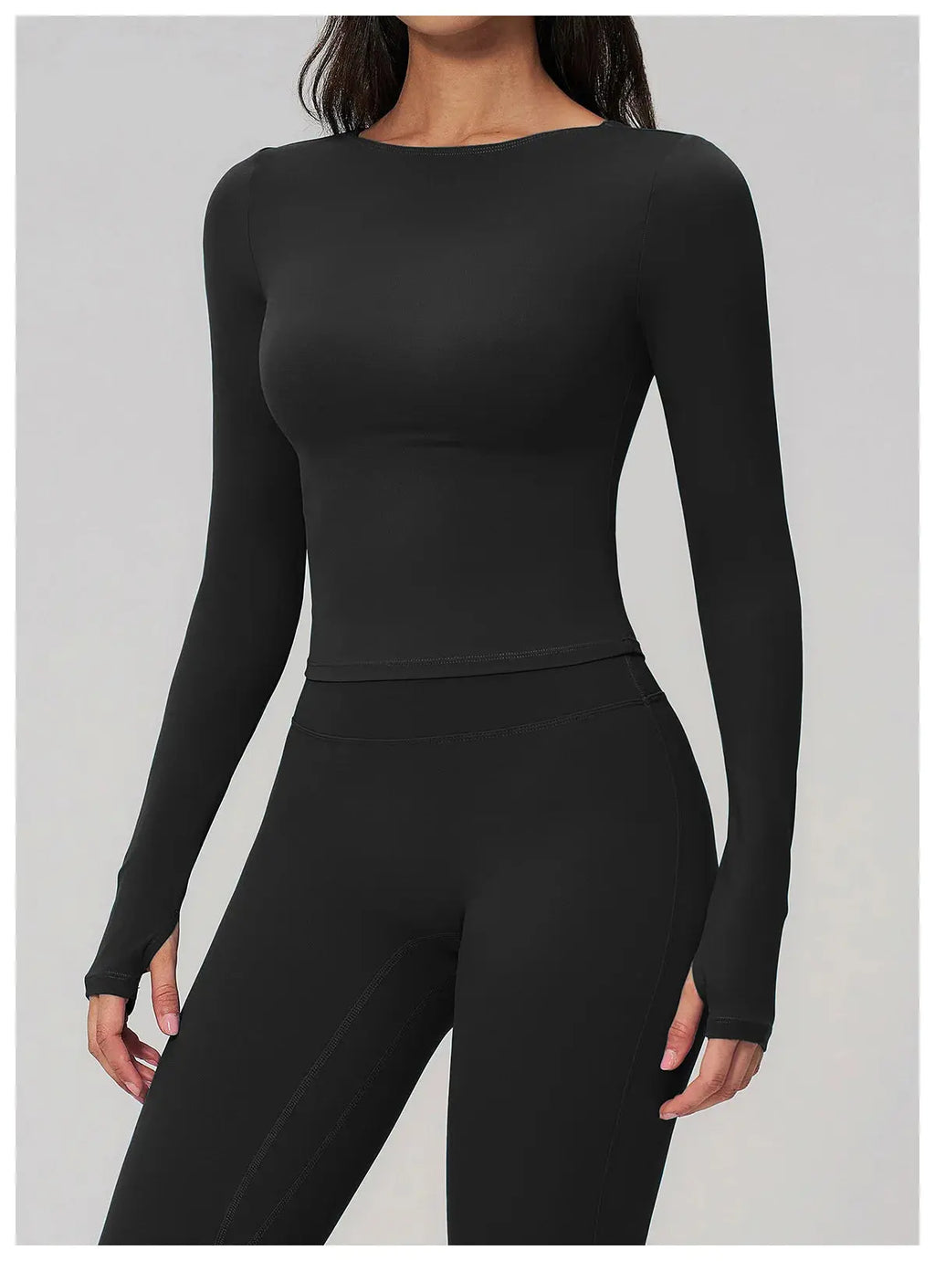 Women's long sleeve yoga t-shirt running top