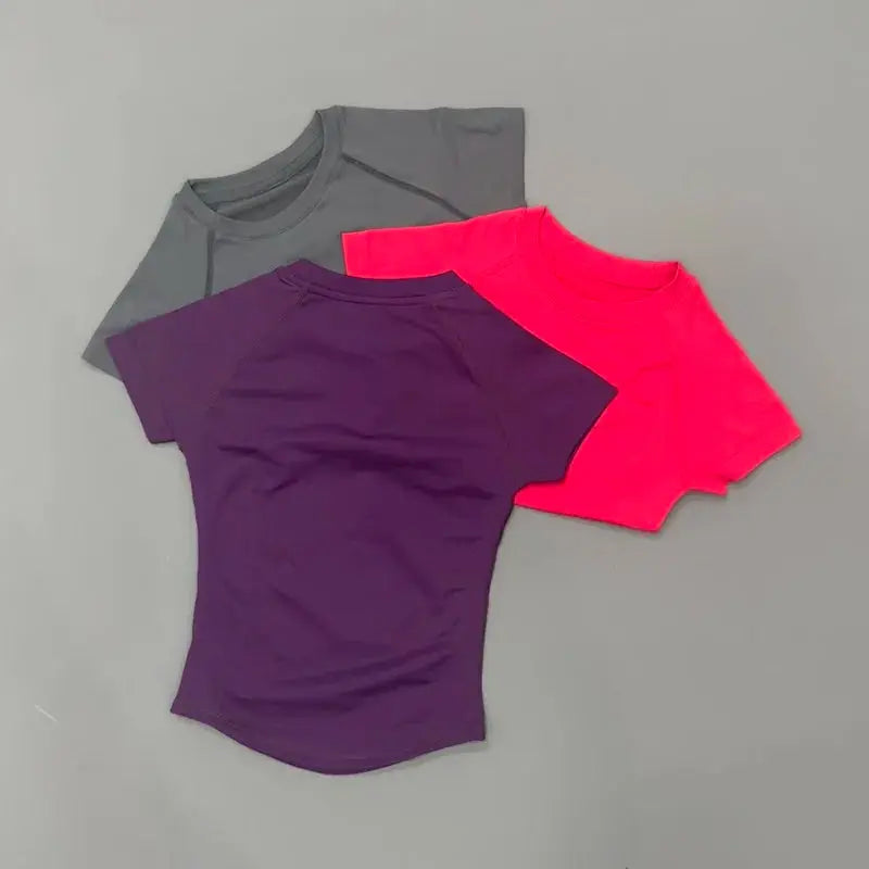 Women's quick dry sports t-shirt fitness apparel