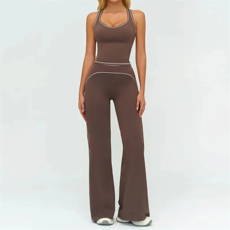 Women's tracksuit yoga set high-waisted leggings