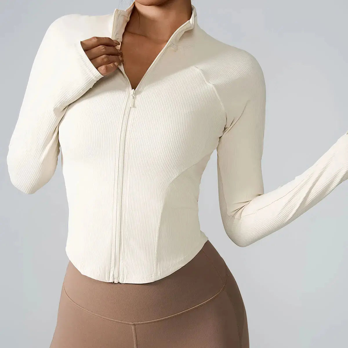 Women's long sleeve sports jacket activewear