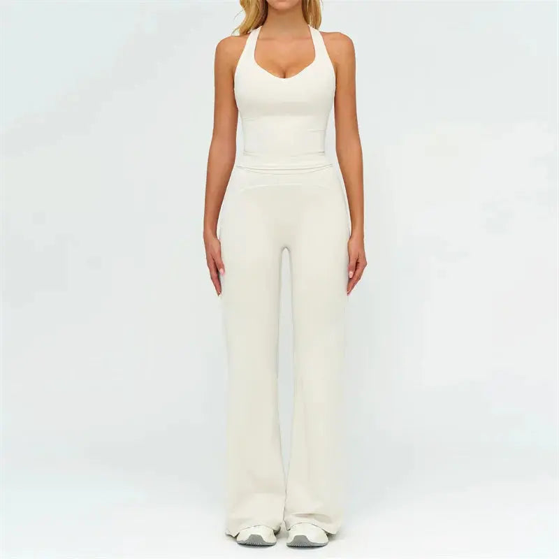 TRY TO BN Women's Tracksuit Yoga Sets Sports Vest Contrasting Color High Waisted Leggings Fitness Two Pieces Running Gym Clothes Nyvora