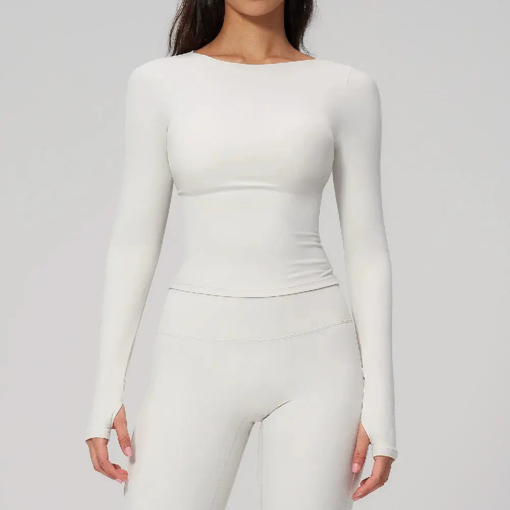 Women's long sleeve yoga t-shirt running top