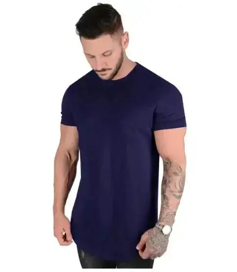 Men's athleisure workout t-shirt back view