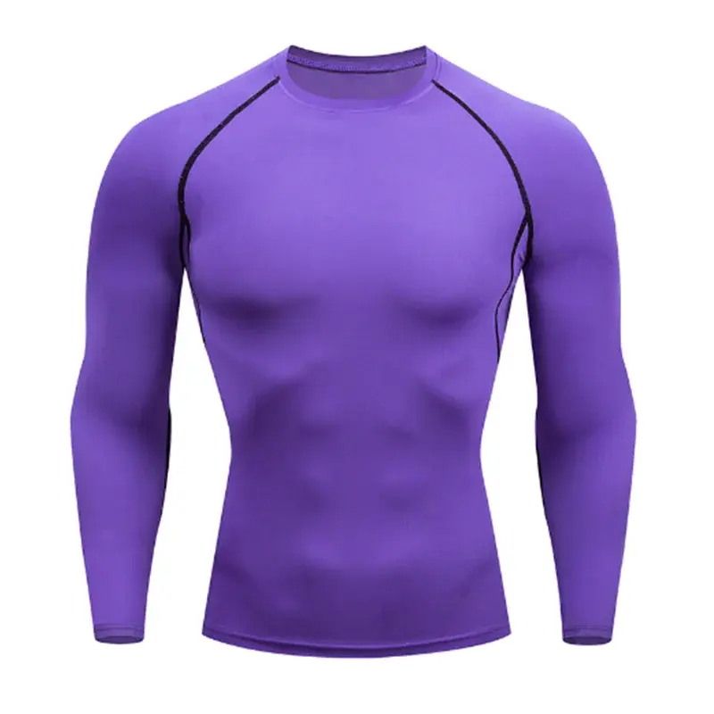 Men Compression Running T-Shirt Fitness Tight Long Sleeve Sport T-shirt Training Jogging Shirts Gym Sportswear Quick Dry Clothes Nyvora