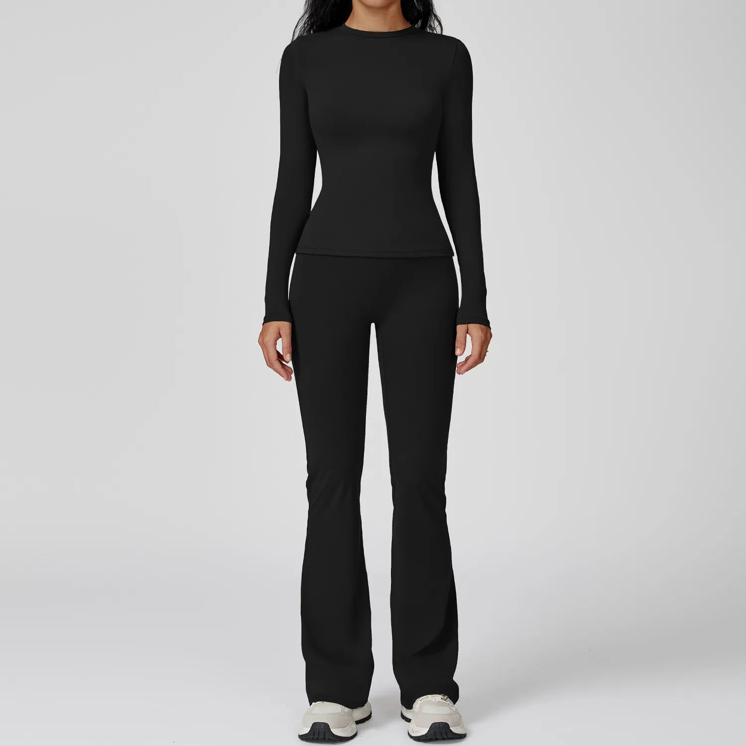 Yoga Set 2PCS Sportswear Sports Suits Women Tracksuits Gym Clothes Workout Legging Fitness Bra Crop Top Long Sleeve Sports Suit Nyvora
