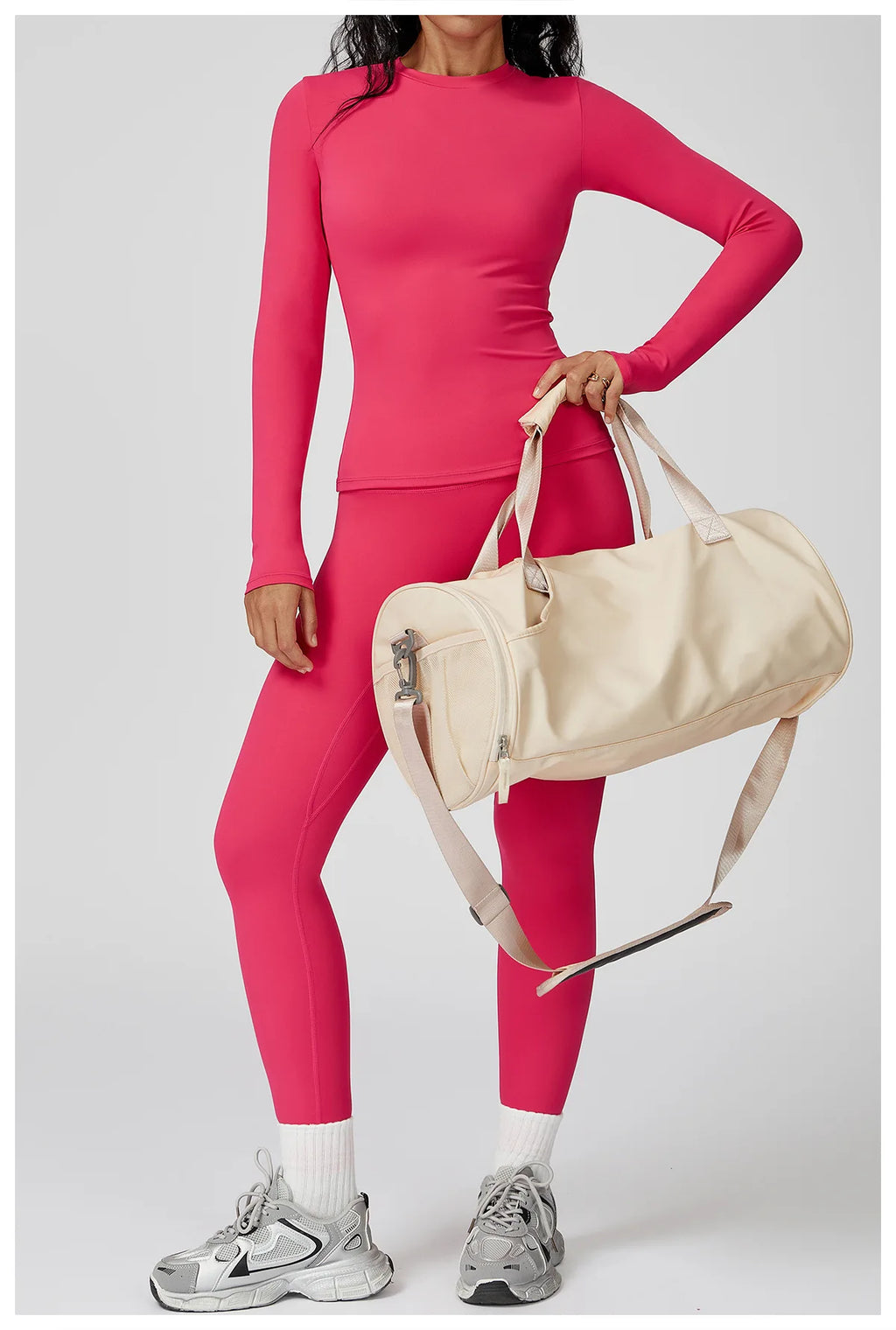 Yoga Set 2PCS Sportswear Sports Suits Women Tracksuits Gym Clothes Workout Legging Fitness Bra Crop Top Long Sleeve Sports Suit Nyvora
