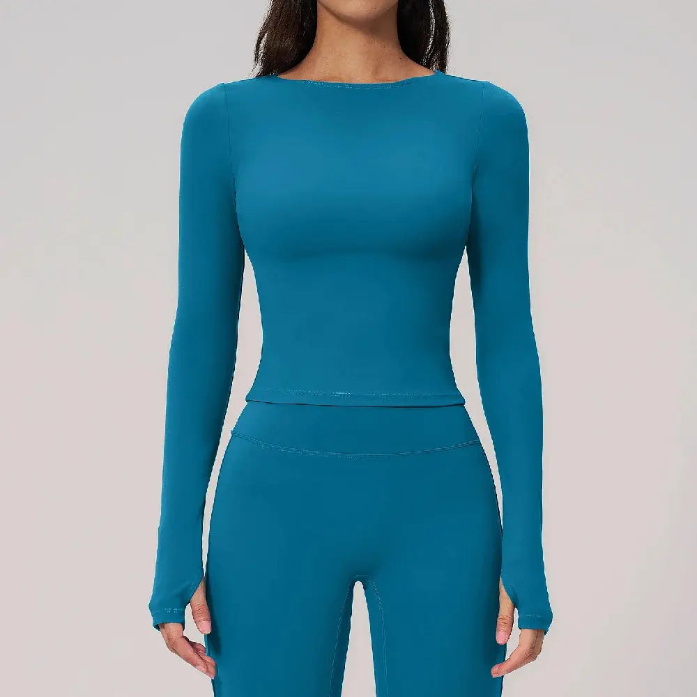 Women's long sleeve yoga t-shirt running top