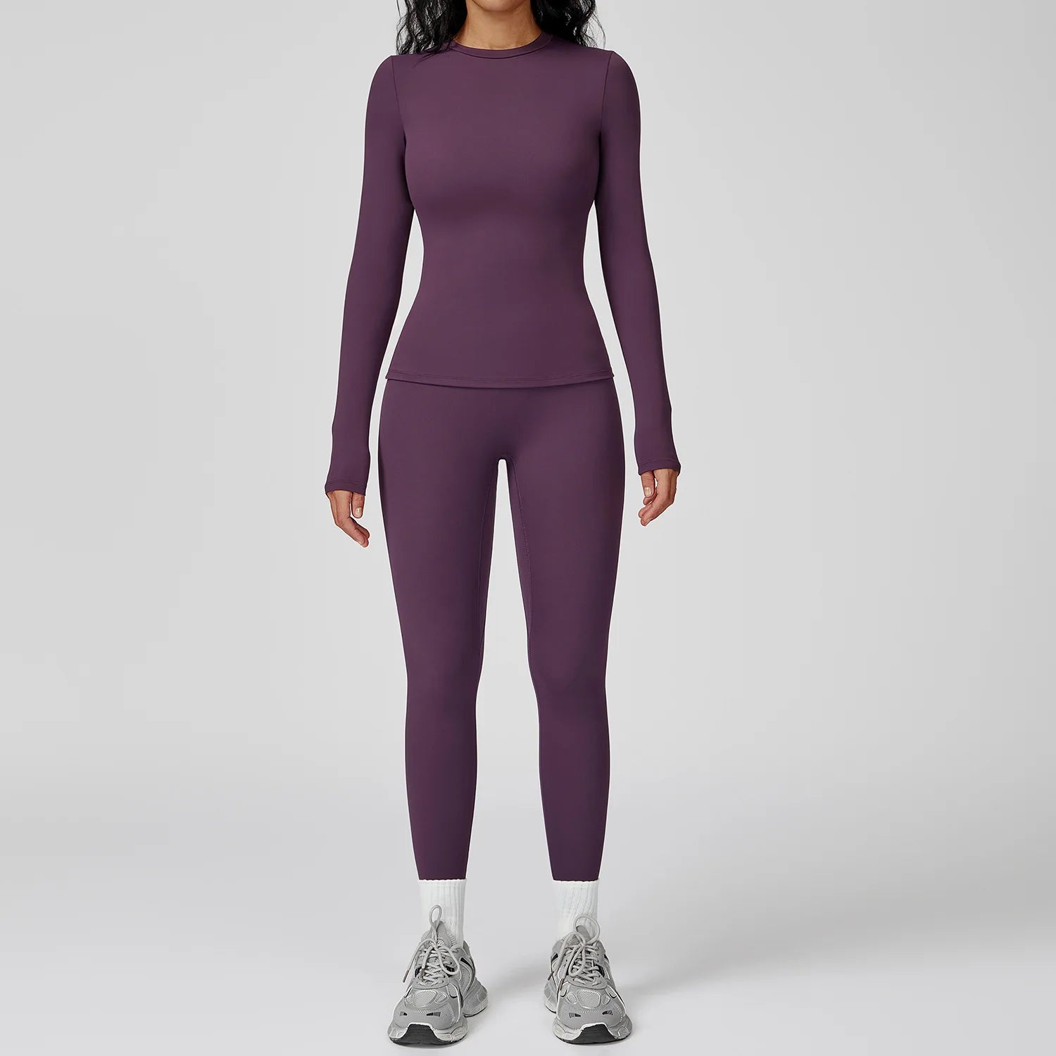Yoga Set 2PCS Sportswear Sports Suits Women Tracksuits Gym Clothes Workout Legging Fitness Bra Crop Top Long Sleeve Sports Suit Nyvora