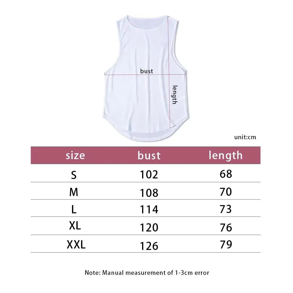 Summer Marathon Quick Dry Sports Tank Top Men's Sleeveless Tank Top Running Training Basketball Loose Fit Tank Top Nyvora