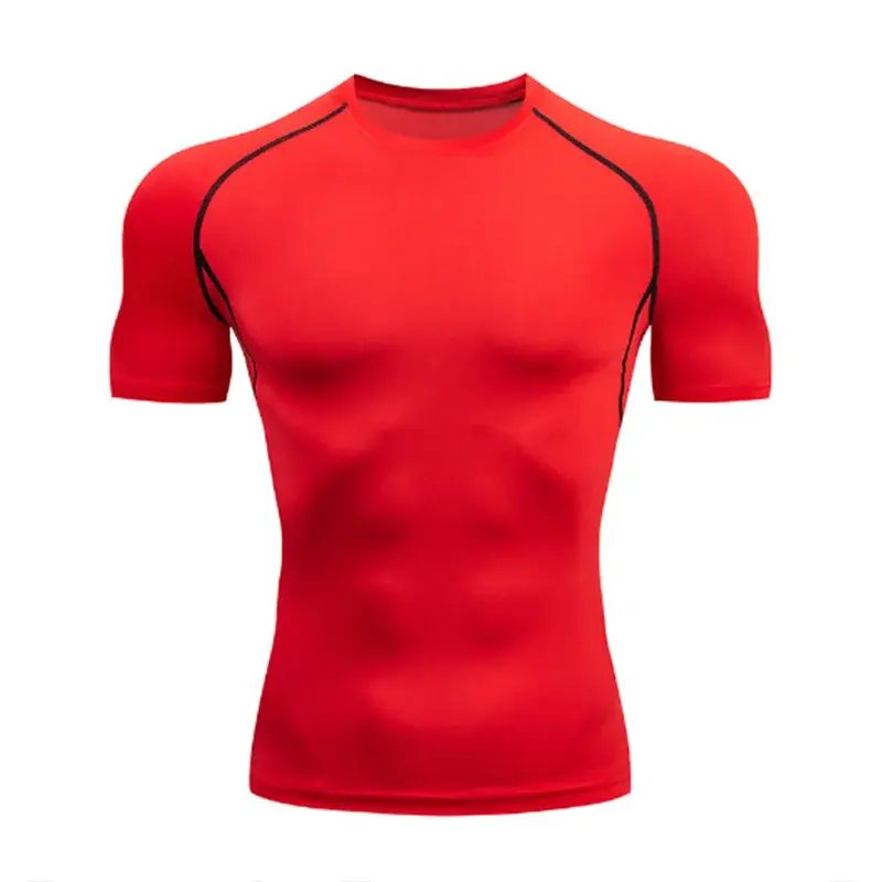 Men's running compression t-shirt fitness apparel