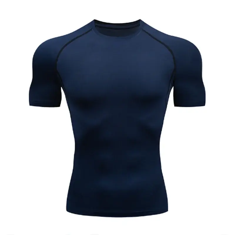 Men Compression Running T-Shirt Fitness Tight Long Sleeve Sport T-shirt Training Jogging Shirts Gym Sportswear Quick Dry Clothes Nyvora