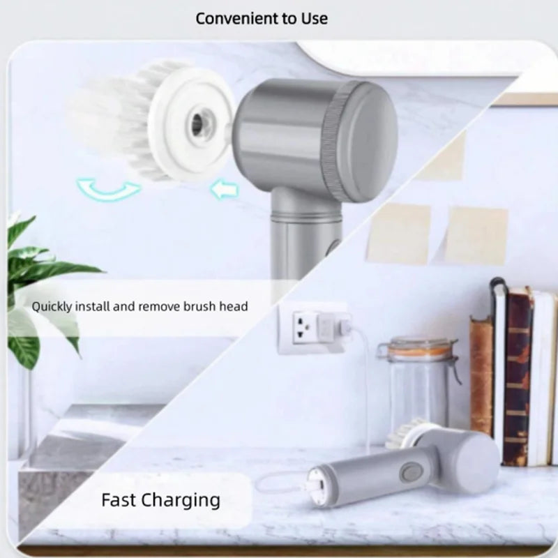 Multi functional household universal kitchen electric brush cleaning tool wireless electric cleaning brush automatic